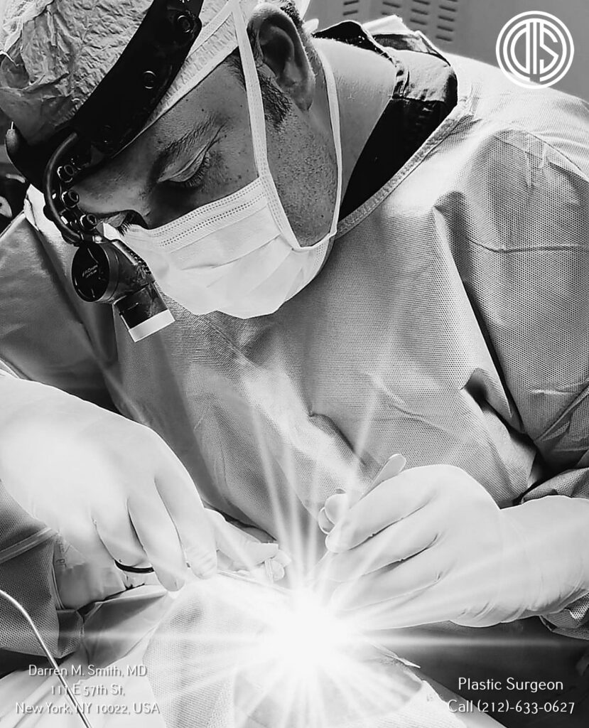 Dr. Darren Smith during plastic surgery